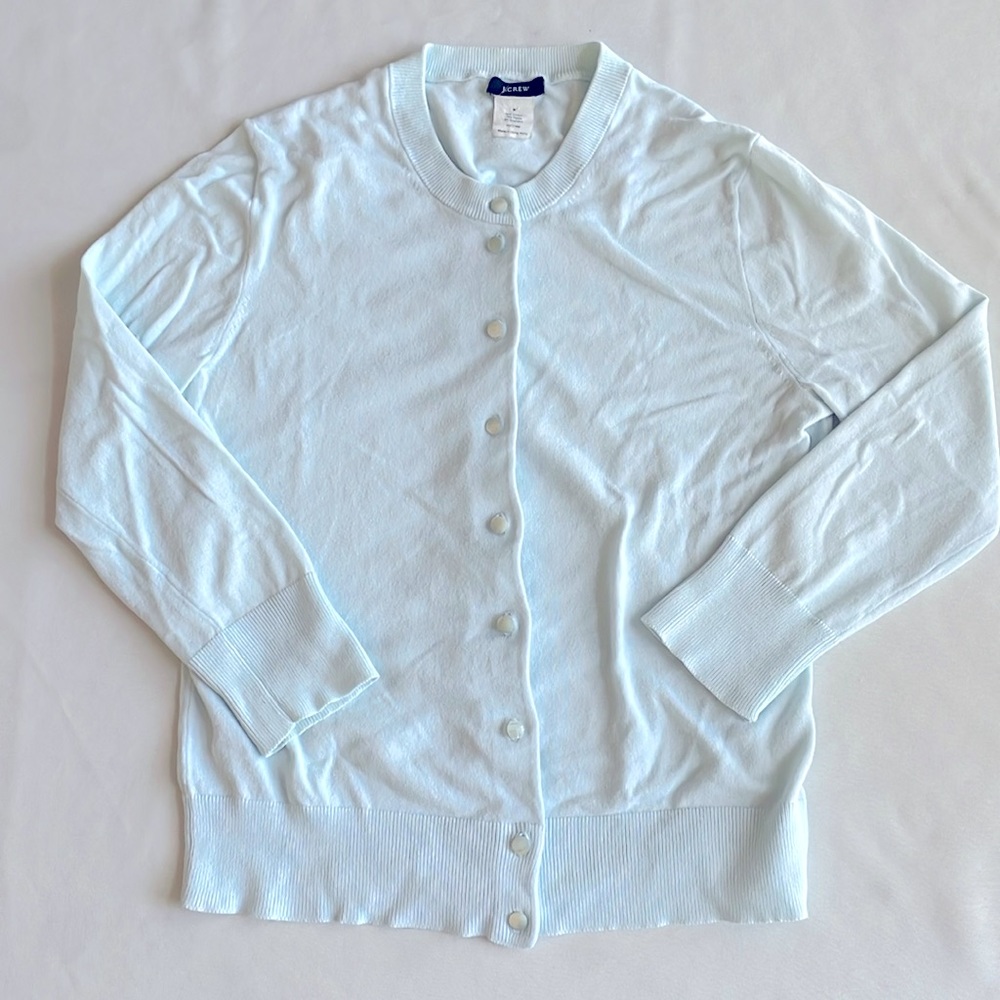 Light Blue J.Crew Cardigan, Size Small
